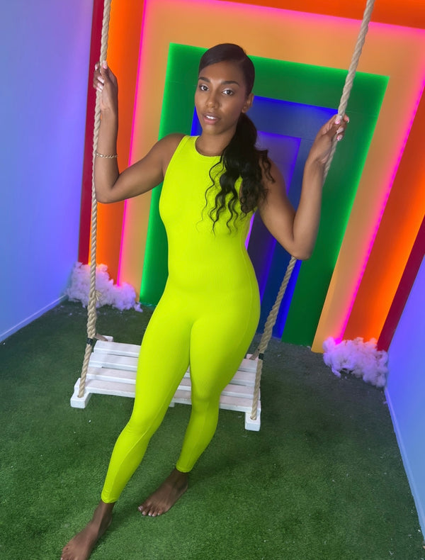 Lime Summer Jumpsuit