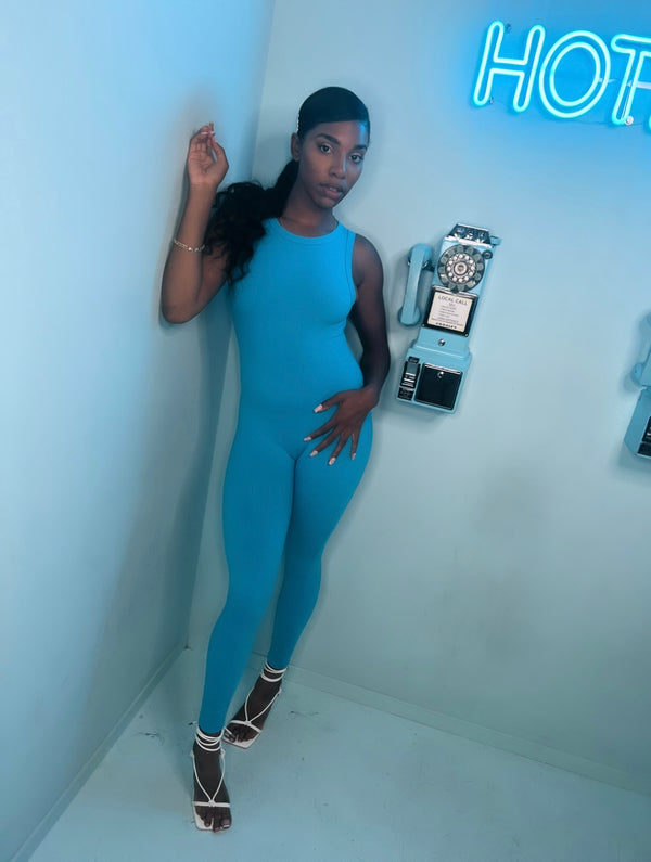 Aqua Summer Jumpsuit